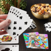 Geit met feestartikels pokerkaarten (Insitu)