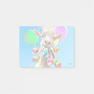 Geit met feestartikels post-it® notes