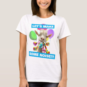 Geit met feestartikels t-shirt