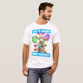 Geit met feestartikels t-shirt (Voorkant volledig)