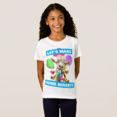 Geit met feestartikels t-shirt (Voorkant volledig)