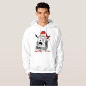 Geit met kerstmis schilderen hoodie (Voorkant volledig)