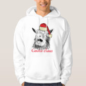 Geit met kerstmis schilderen hoodie (Voorkant)