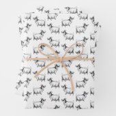 geit met lederkunst, aangepast op ACHTERGROND Inpakpapier Vel (In situ)