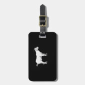 Geit met medisch gezichtsmasker bagagelabel (Voorkant verticaal)