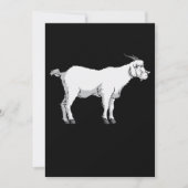 Geit met medisch gezichtsmasker save the date (Voorkant)