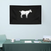 Geit met medisch gezichtsmasker spandoek (Beurs)