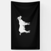 Geit met medisch gezichtsmasker spandoek (Verticaal)