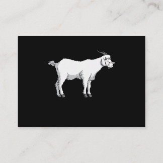 Geit met medisch gezichtsmasker visitekaartje