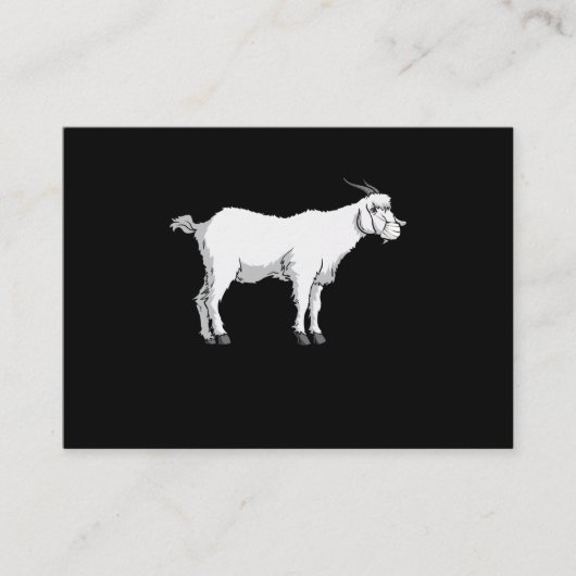 Geit met medisch gezichtsmasker visitekaartje (Voorkant)