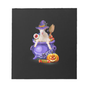 Geit met Pet Snoep pompoen Halloween cadeau Notitieblok