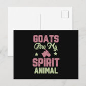 Geit ontwerp briefkaart (Voorkant / Achterkant)