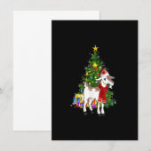 Geit Ornament Decoratie Kerstboom Kerstmis Pajam Kaart (Voorkant / Achterkant)