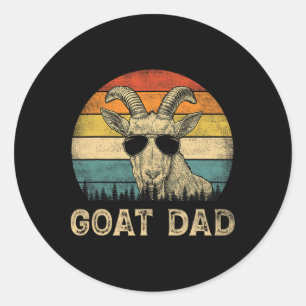  Geit Papa Geit Lovers Daddy Vader&# s Day Ronde Sticker