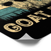 Geit Papa Geitenliefhebbers Papa Vaderdag Poster (Hoek)