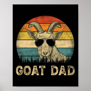 Geit Papa Geitenliefhebbers Papa Vaderdag Poster