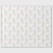 Geit Petting Zoo Verjaardagsfeestje Patroon Wrap Cadeaupapier (Vlak)