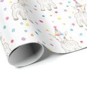 Geit Petting Zoo Verjaardagsfeestje Patroon Wrap Cadeaupapier (Rol Hoek)