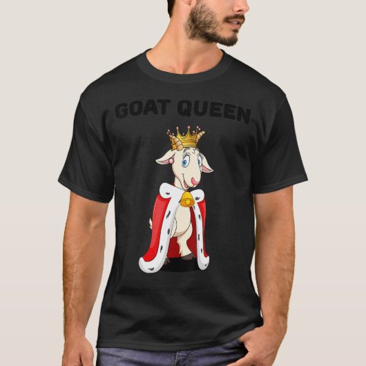 Geit Queen Meisjes Geit Vrouwen Geit T-shirt (Voorkant)