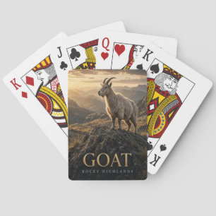 Geit Rocky Hooglanden Wildlife DIER Pokerkaarten