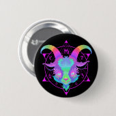 Geit Ronde Button 5,7 Cm (Voorkant /achterkant)
