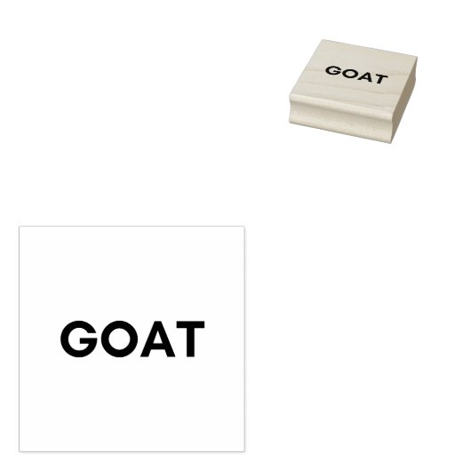 geit rubberstempel (Gestempeld)