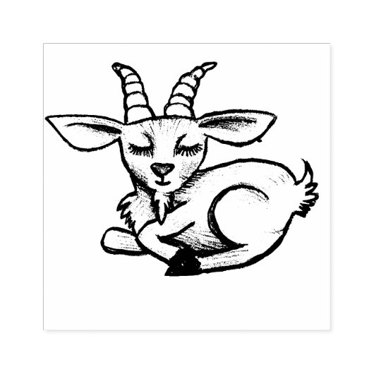 Geit rubberstempel (Afrduk)