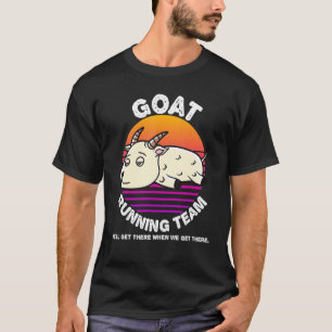 Geit Running Team Kinder Mannen Vrouwen T-shirt