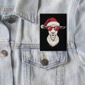 Geit Santa Hoed Grappig Schattig Boerderijdier Boe Button (Insitu)