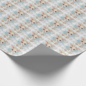 Geit Schattige Baby Pastel Waterverf Patroon Cadeaupapier (Hoek)