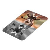 Geit Schattige Funny Clean Dirty Vaatwasser Magneet (Linkerzijde)