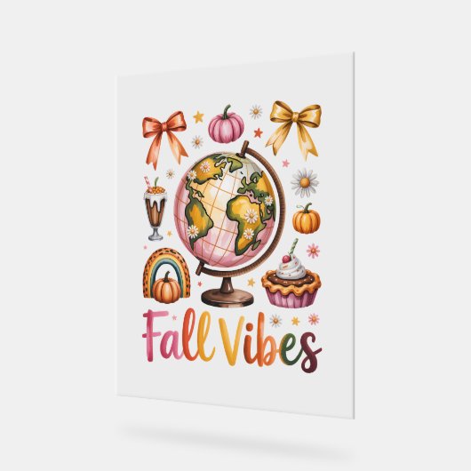 Geit Shirt Country Pumpkin Acryl Bord (Hoek)