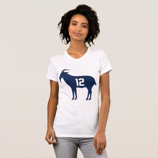 Geit Tom Brady T-shirt (Voorkant volledig)