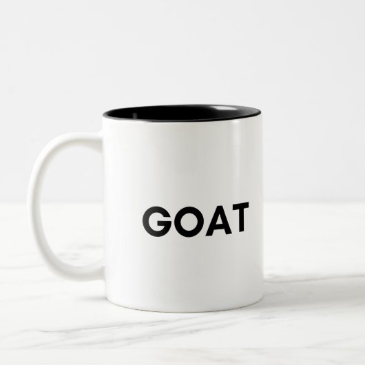 geit tweekleurige koffiemok (Links)