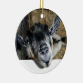 Geit uitkijken keramisch ornament (Rechts)