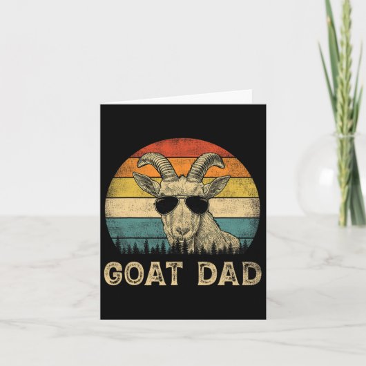 Geit Vader Geit Liefhebbers Papa Vaderdag Kaart (Voorkant)