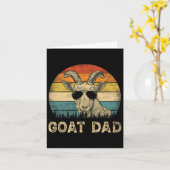 Geit Vader Geit Liefhebbers Papa Vaderdag Kaart (Gele Bloem)
