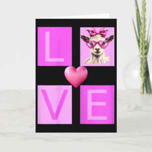 Geit Valentijnshart Geit Liefhebber Vrouwen Tiener Kaart