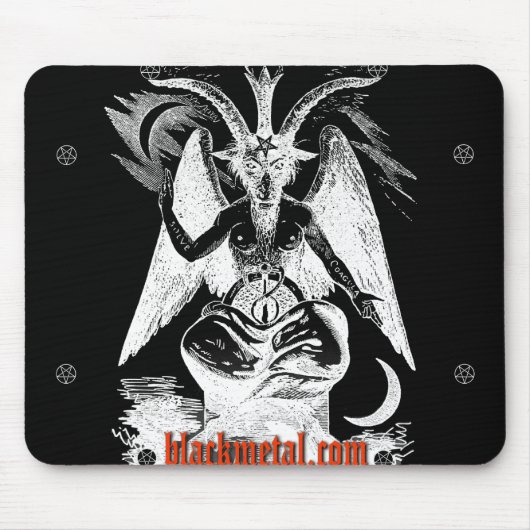 Geit van Mendes Black Mousepad Muismat (Voorkant)
