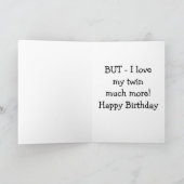 GEIT VOOR DE VERJAARDAG VAN DE TWEELING HOUDT VAN  KAART (Binnen)