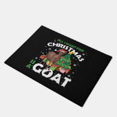 Geit voor kerstcadeau deurmat (Schuin)