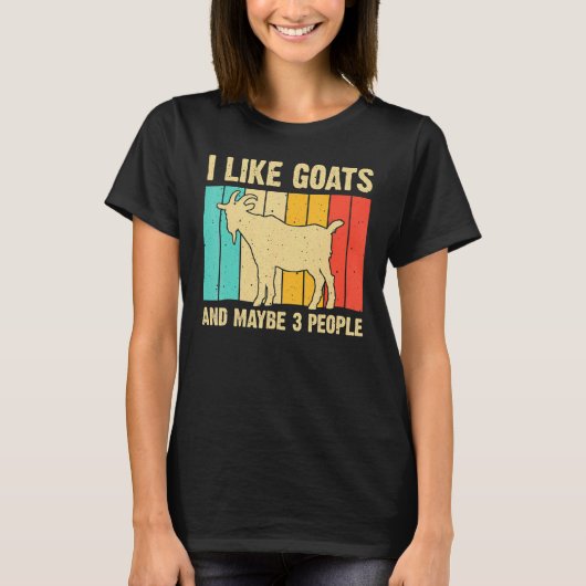 Geit voor Mannen Vrouwen Boeren Geitenspullen T-shirt (Voorkant)