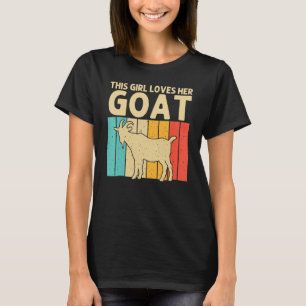 Geit voor meisjes Kinder vrouwen Geitenwitter T-shirt