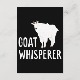 Geit Whisperer Funny Goat Boerderij Tshirt Pet Goa Informatiekaartje