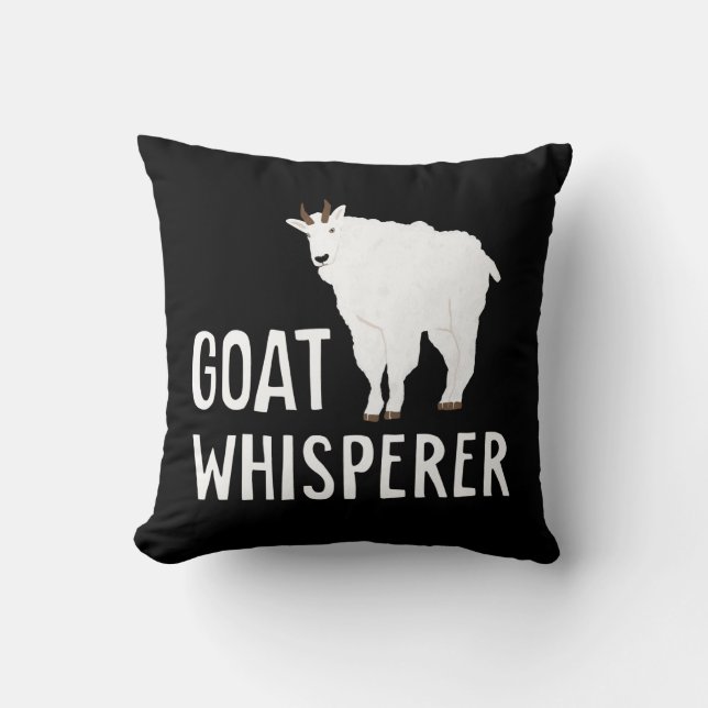 Geit Whisperer Funny Goat Boerderij Tshirt Pet Goa Kussen (Voorkant)