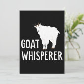 Geit Whisperer Funny Goat Boerderij Tshirt Pet Goa Save The Date (Staand voorkant)