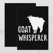Geit Whisperer Funny Goat Boerderij Tshirt Pet Goa Save The Date (Voorkant / Achterkant)
