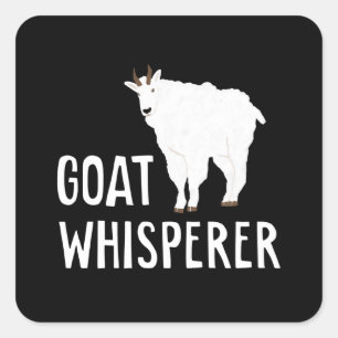 Geit Whisperer Funny Goat Boerderij Tshirt Pet Goa Vierkante Sticker