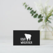 Geit Whisperer Funny Goat Boerderij Tshirt Pet Goa Visitekaartje (Staand voorkant)