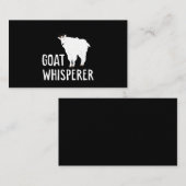 Geit Whisperer Funny Goat Boerderij Tshirt Pet Goa Visitekaartje (Voorkant / Achterkant)